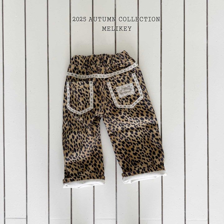 [melikey] leopard Lace pants_Beige