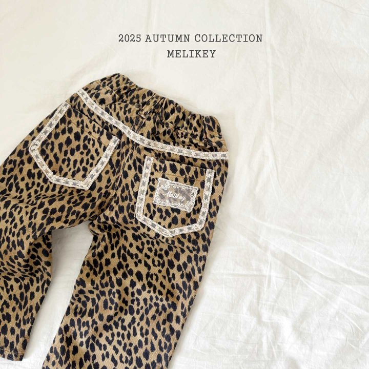 [melikey] leopard Lace pants_Beige