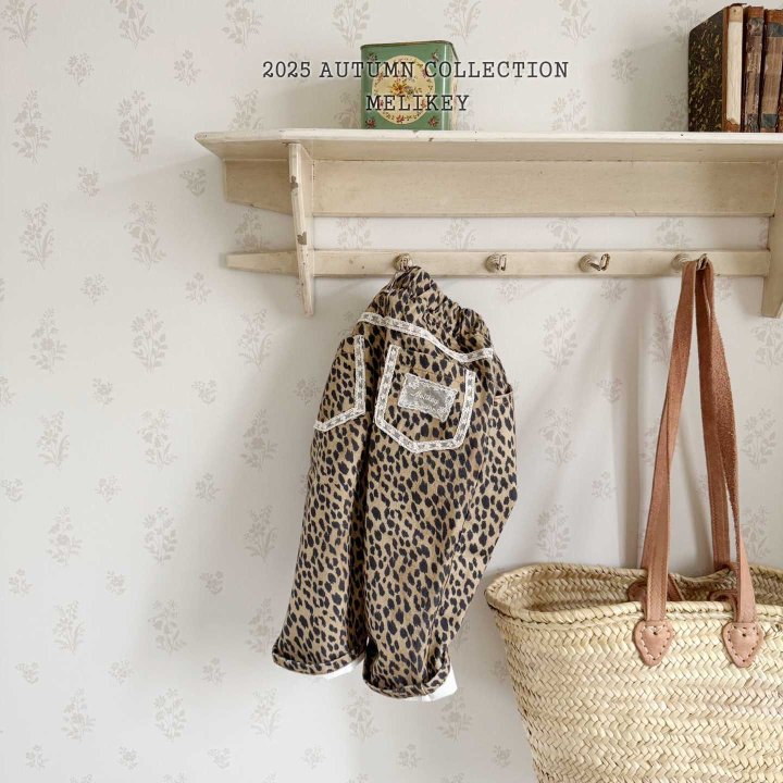 [melikey] leopard Lace pants_Beige