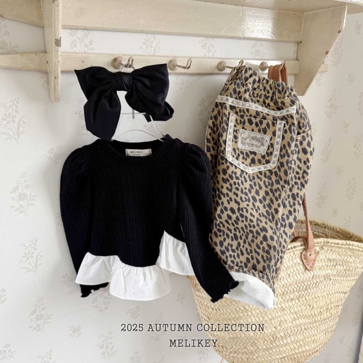 [melikey] leopard Lace pants_Beige