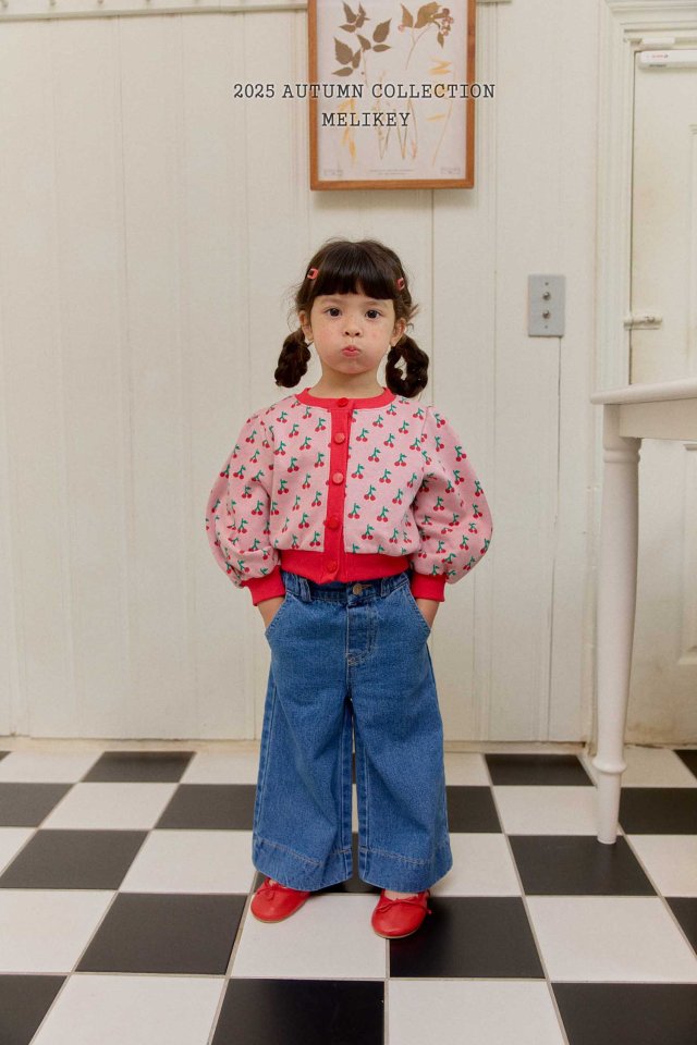 [melikey] Two Ribbon Denim pants_Denim