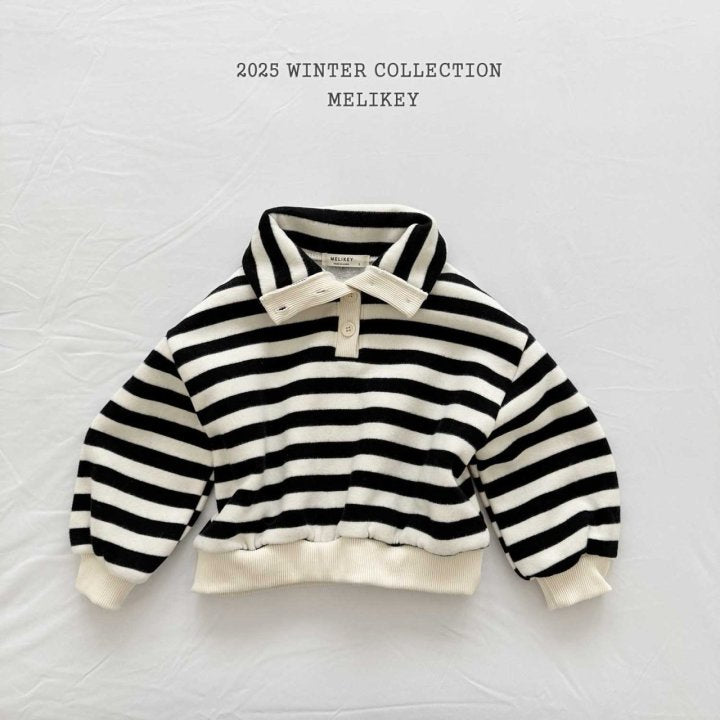 [melikey] High-Neck Simple Sweatshirt_Black