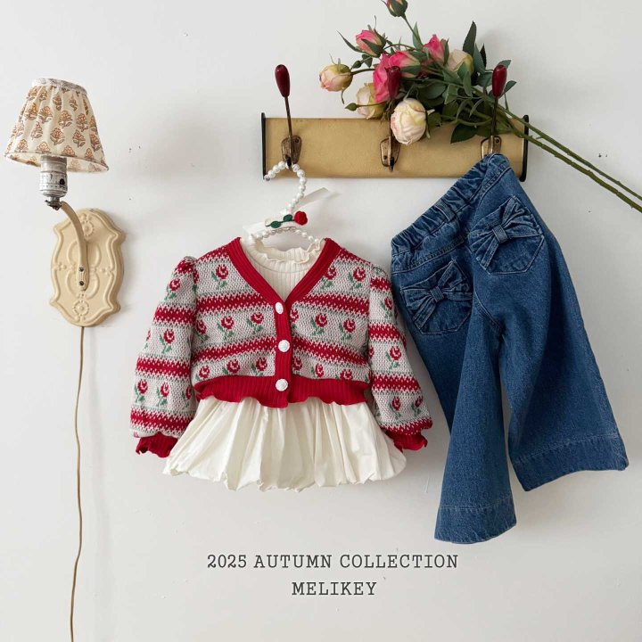 [melikey] Two Ribbon Denim pants_Denim