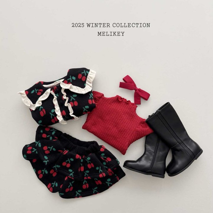 [melikey] Ribbed Knit Puff Tee_2colors