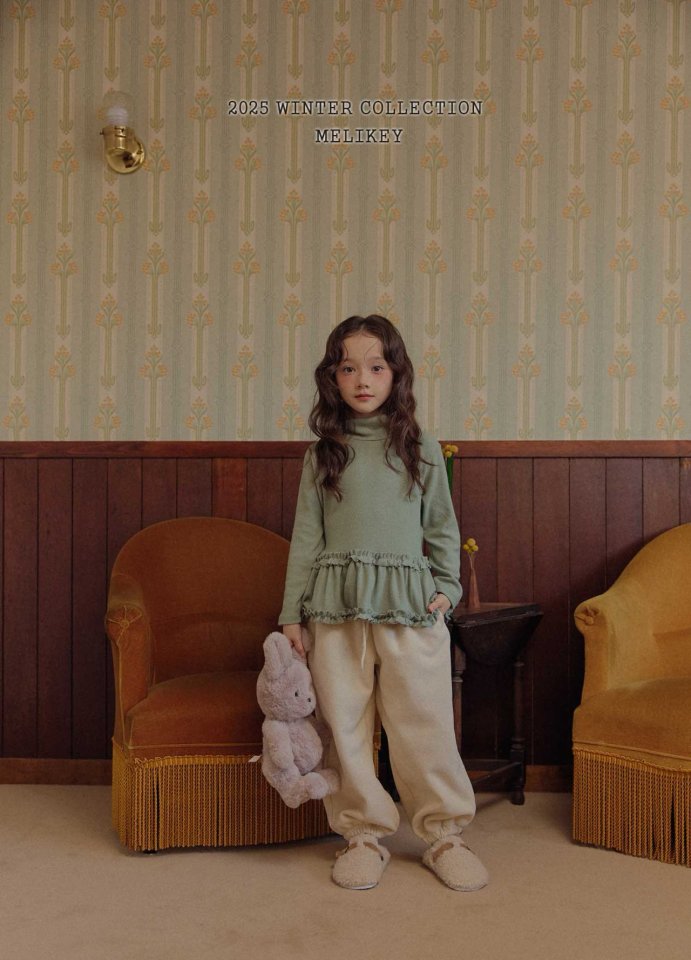 [melikey] Tutu Frill Turtleneck Top_3colors