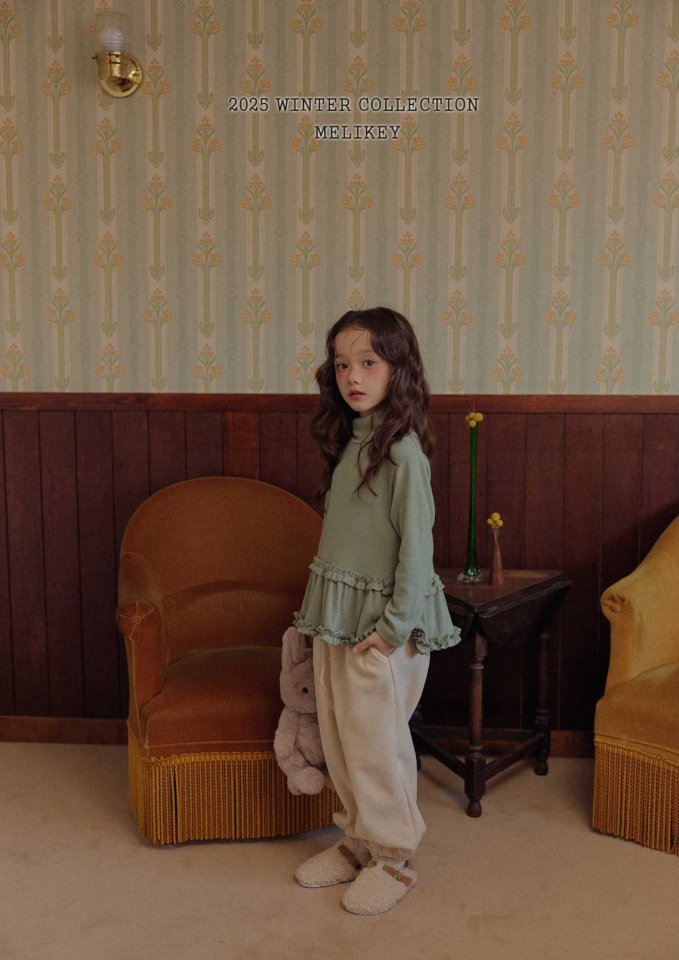 [melikey] Tutu Frill Turtleneck Top_3colors