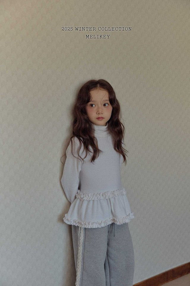 [melikey] Tutu Frill Turtleneck Top_3colors