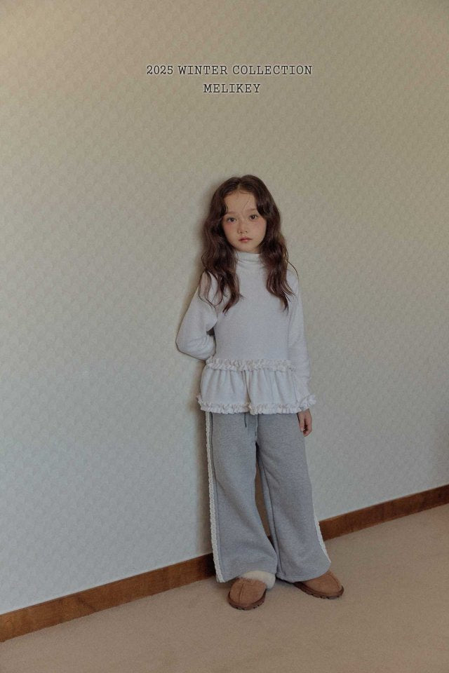 [melikey] Tutu Frill Turtleneck Top_3colors