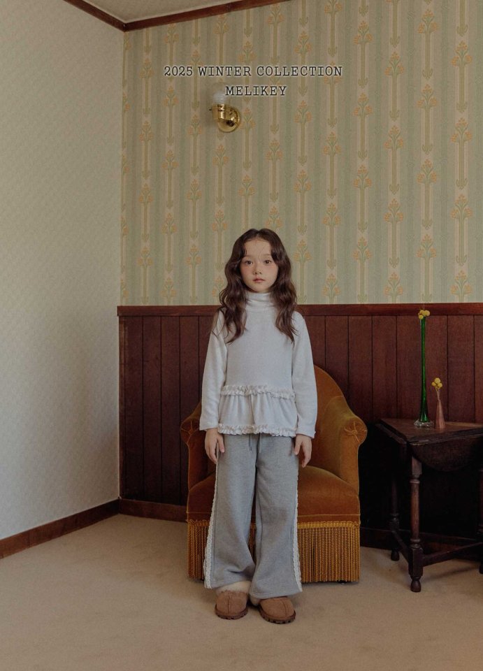 [melikey] Tutu Frill Turtleneck Top_3colors