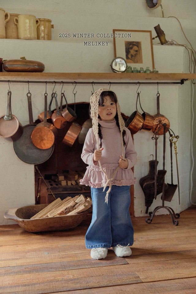 [melikey] Tutu Frill Turtleneck Top_3colors