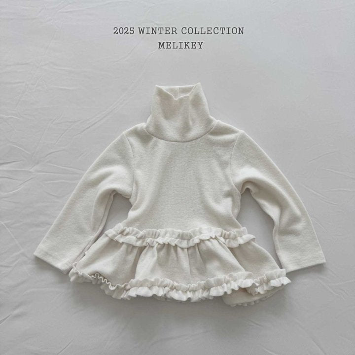 [melikey] Tutu Frill Turtleneck Top_3colors