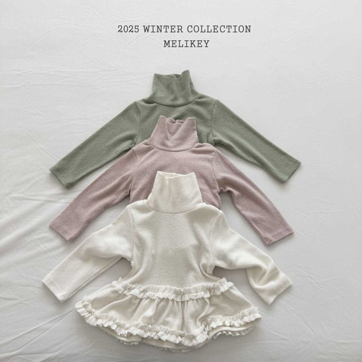 [melikey] Tutu Frill Turtleneck Top_3colors