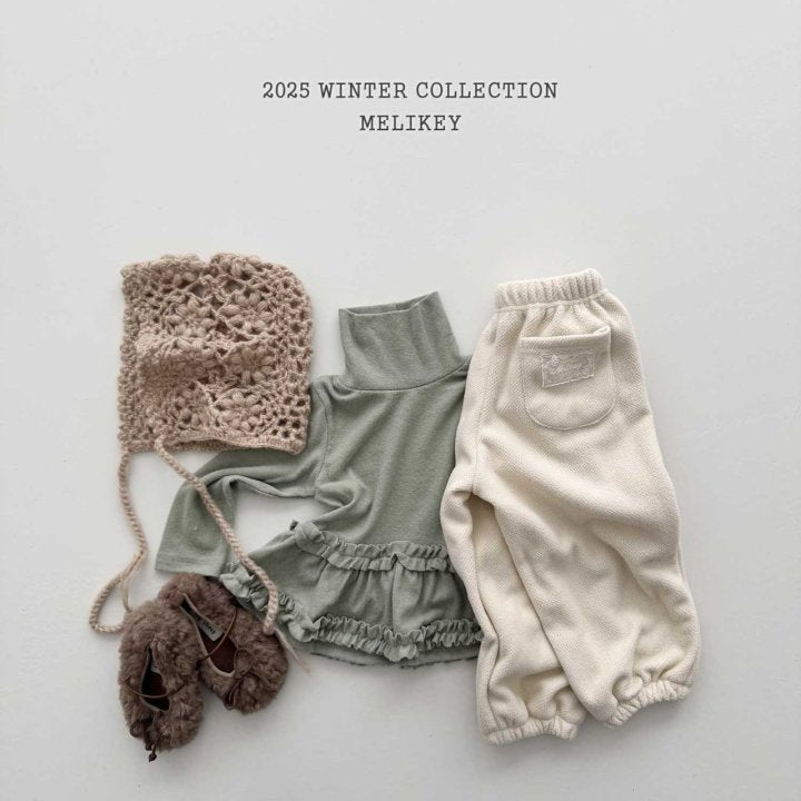 [melikey] Tutu Frill Turtleneck Top_3colors