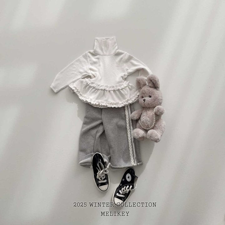[melikey] Tutu Frill Turtleneck Top_3colors