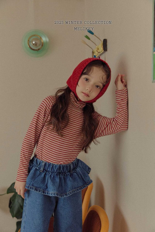[melikey] Merry Stripe Turtleneck_2colors