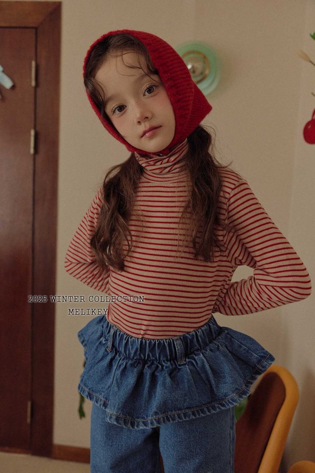 [melikey] Merry Stripe Turtleneck_2colors