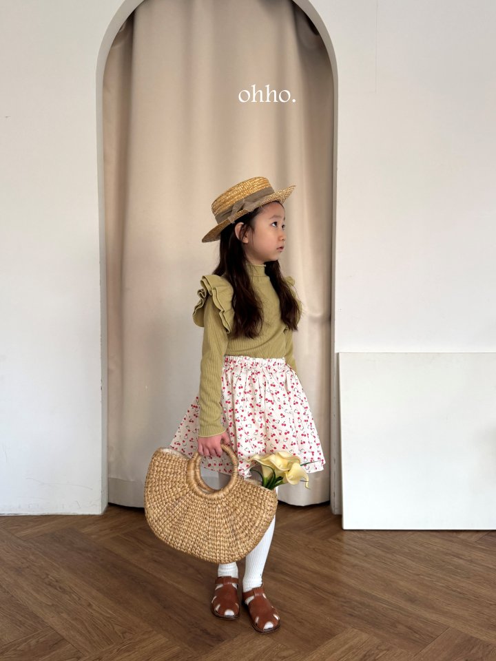 [ohho] Point Skirt_2colors