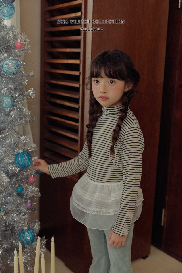 [melikey] Merry Stripe Turtleneck_2colors