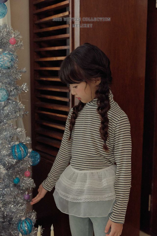 [melikey] Merry Stripe Turtleneck_2colors