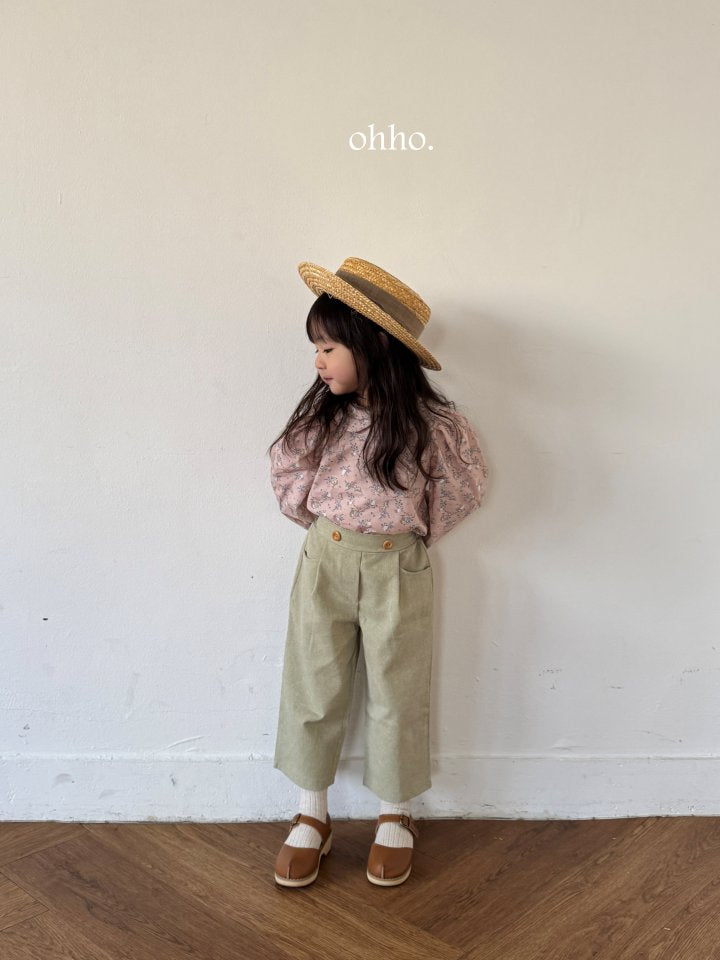 [ohho] Rabbit Round Blouse_2colors