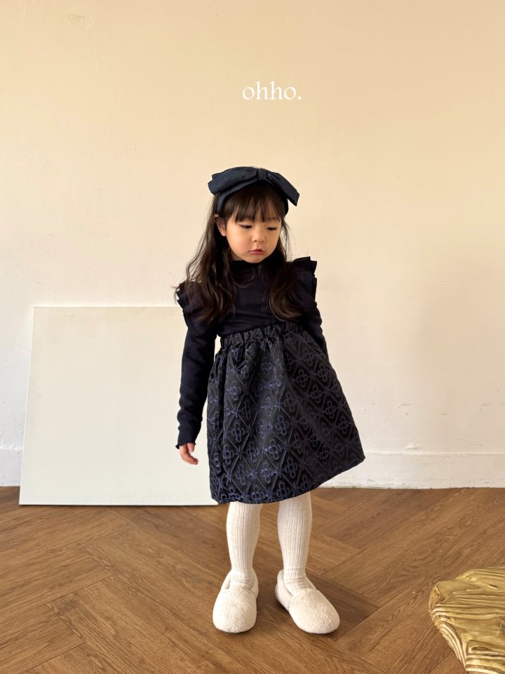 [ohho] Loa Jacquard Skirt_2colors