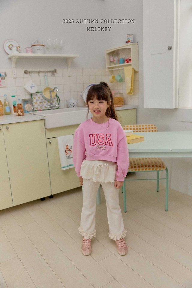 [melikey] Double frilll Boots cut pants_3colors
