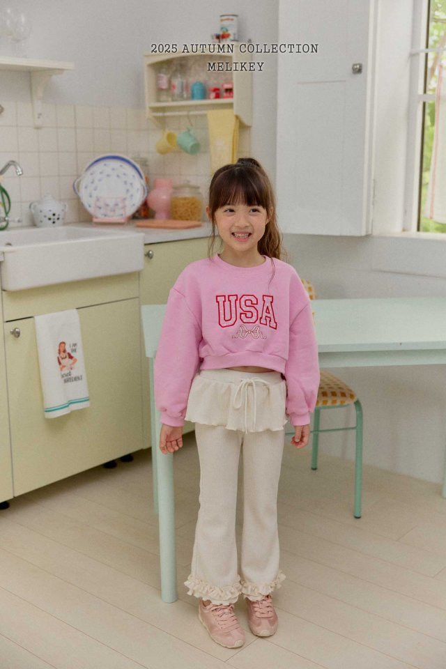 [melikey] Double frilll Boots cut pants_3colors