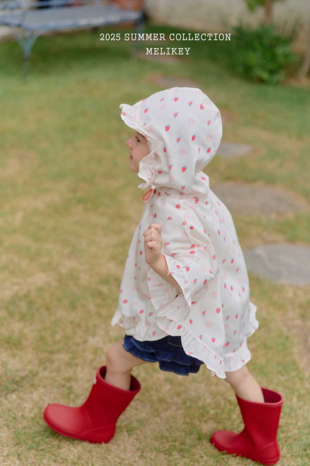 [melikey] Frill Rain Cape_2colors