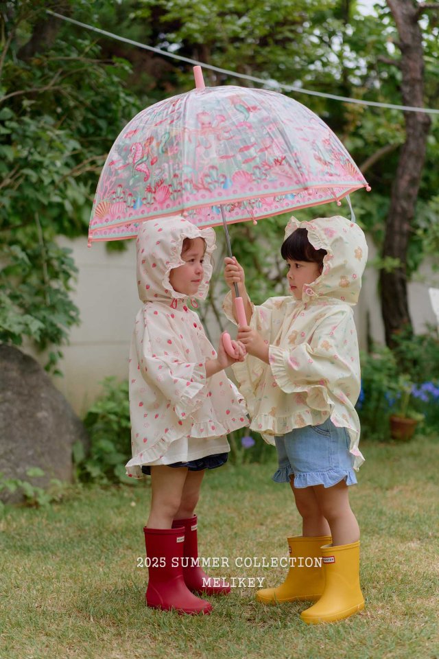 [melikey] Frill Rain Cape_2colors
