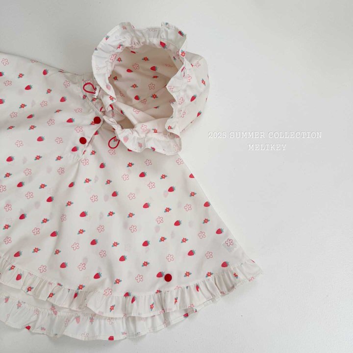 [melikey] Frill Rain Cape_2colors