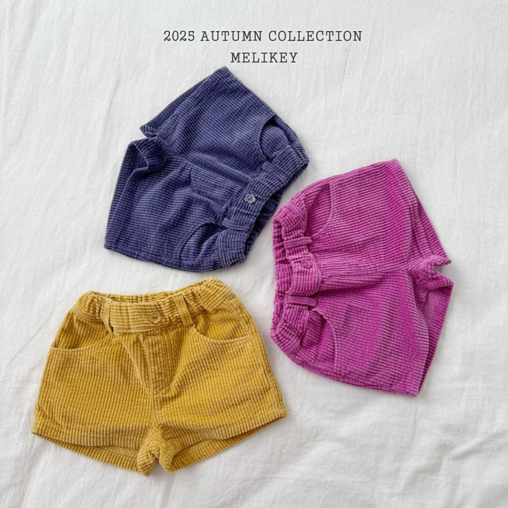 [melikey] Bubble corduroy Shorts_3colors