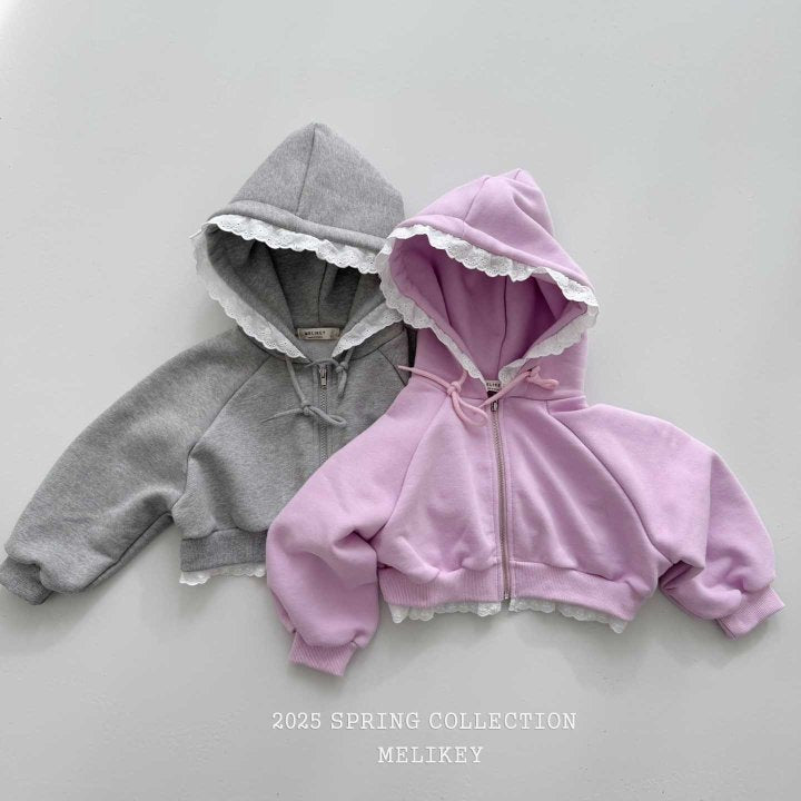 [melikey] Franfran Hoodie Zip-up_Pink