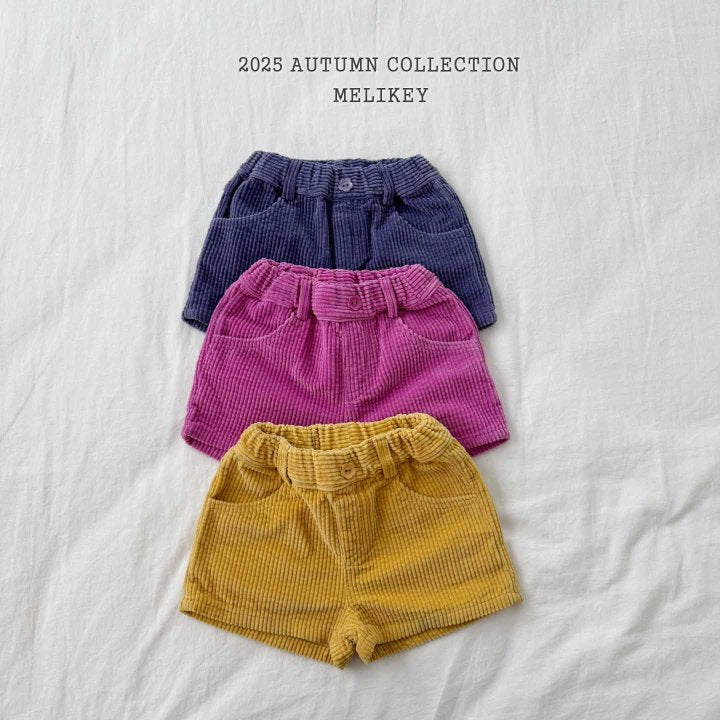 [melikey] Bubble corduroy Shorts_3colors