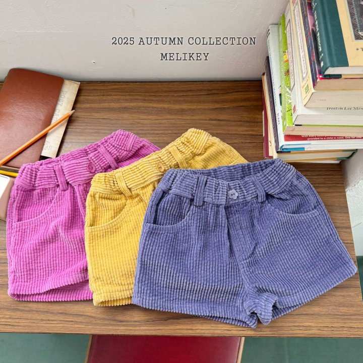 [melikey] Bubble corduroy Shorts_3colors