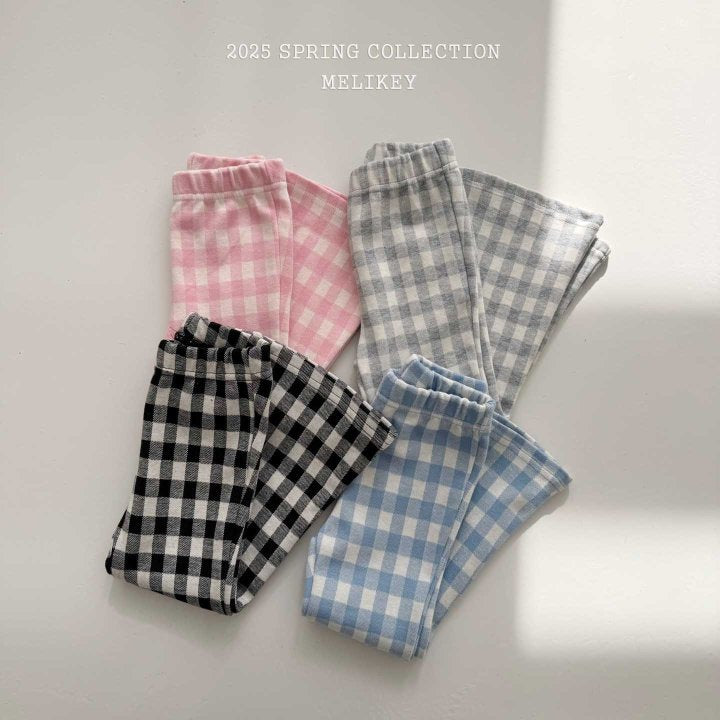 [melikey] Big Check Boots Cut Pants_4colors