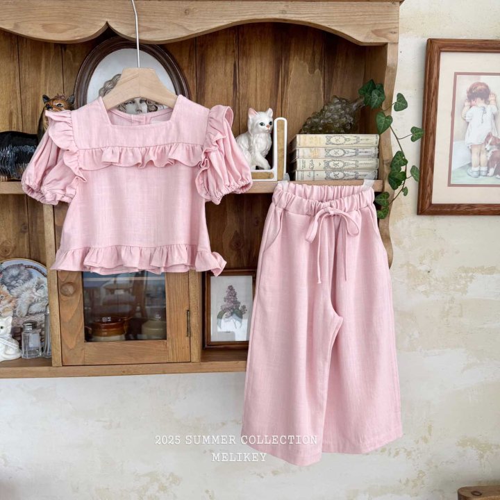 [melikey] Frill Linen Set-up_3colors