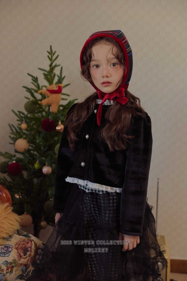 [melikey] Chris Check Bonnet_2colors