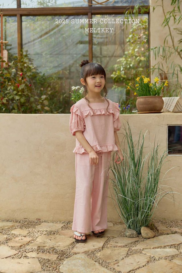[melikey] Frill Linen Set-up_3colors