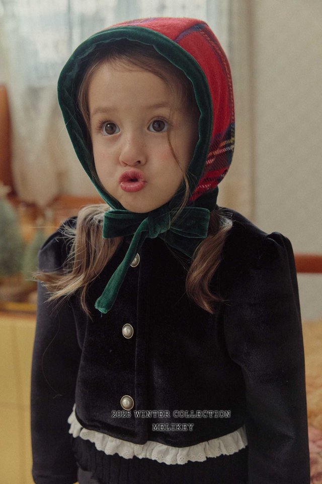 [melikey] Chris Check Bonnet_2colors