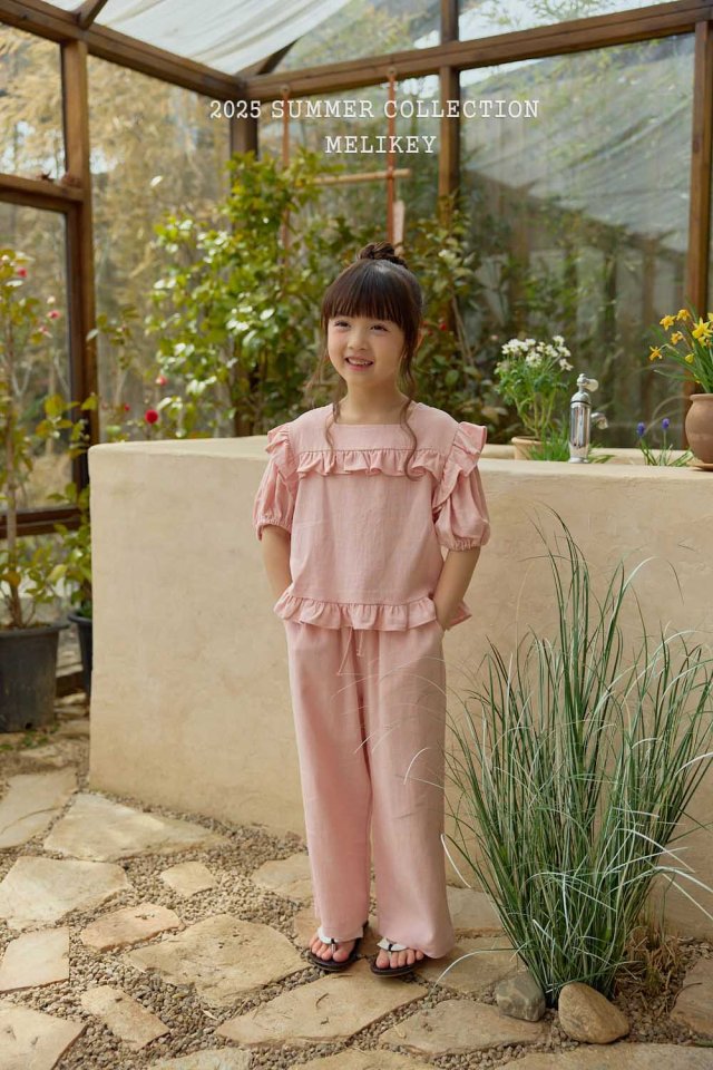 [melikey] Frill Linen Set-up_3colors
