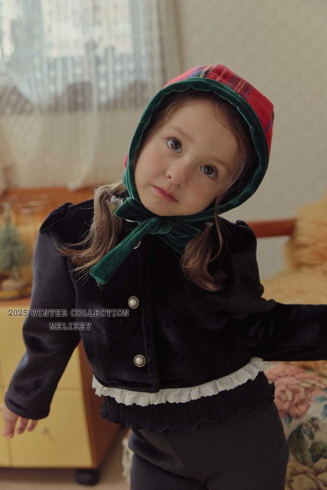 [melikey] Chris Check Bonnet_2colors