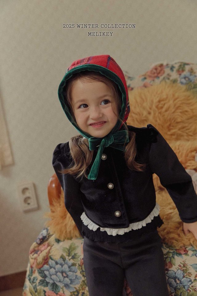 [melikey] Chris Check Bonnet_2colors