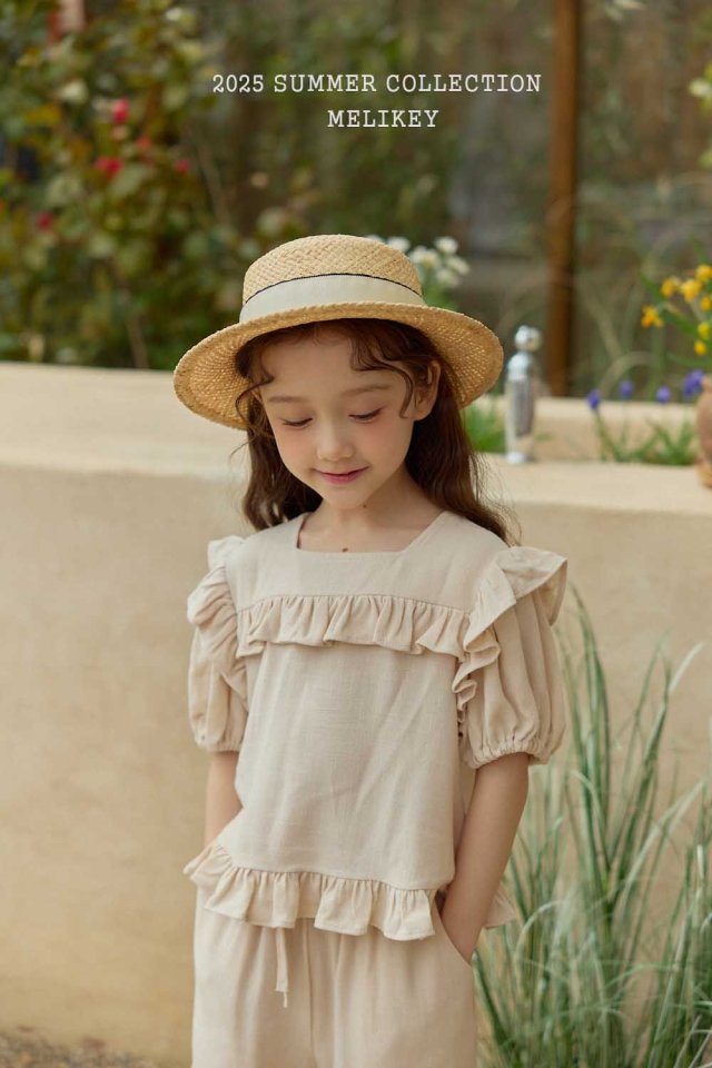 [melikey] Frill Linen Set-up_3colors