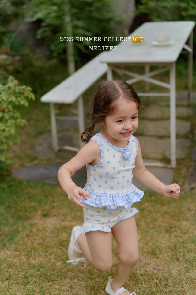 [melikey] Dots Check Swim Set_2colors