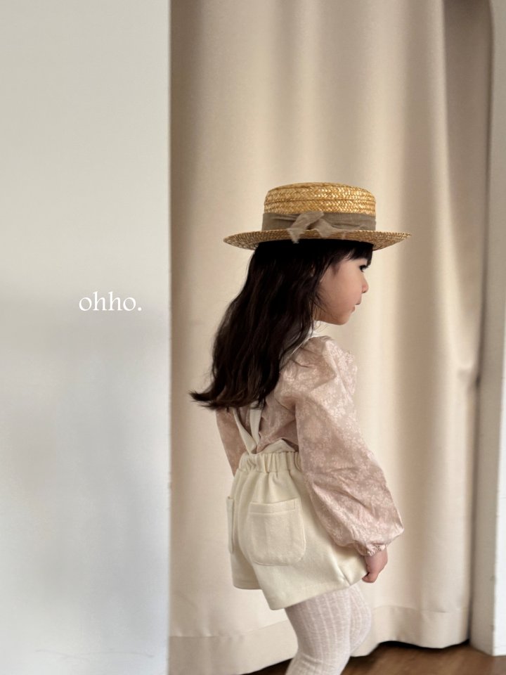 [ohho] Pepper Suspender Wrap Skirt Pants_3colors