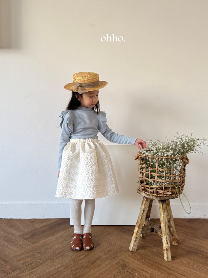 [ohho] Loa Jacquard Skirt_2colors