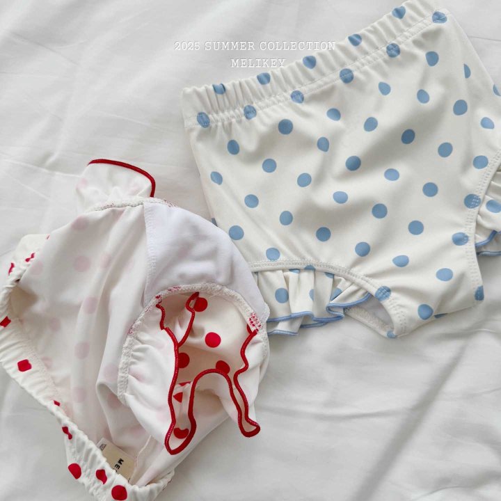 [melikey] Dots Check Swim Set_2colors