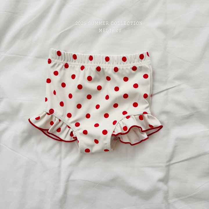 [melikey] Dots Check Swim Set_2colors