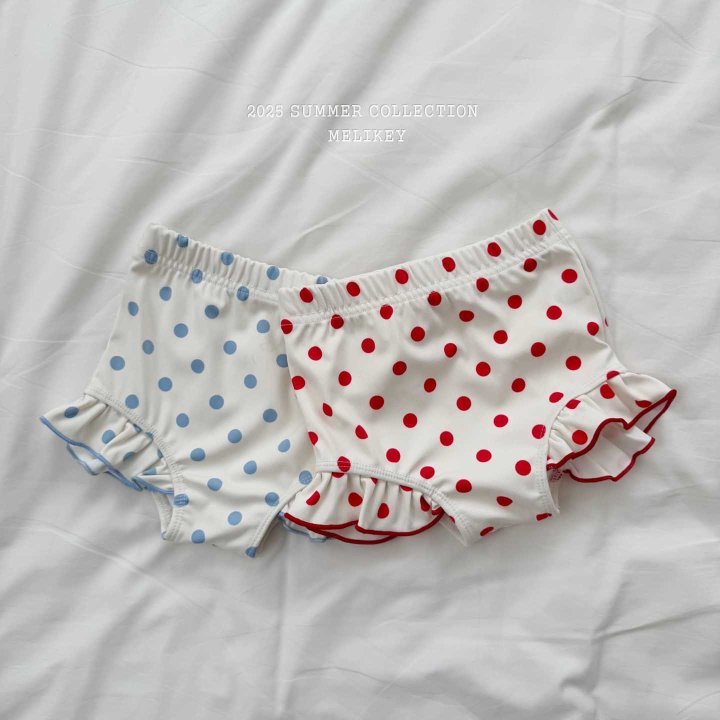 [melikey] Dots Check Swim Set_2colors
