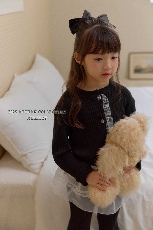 [melikey] Point Button Cardigan_3colors